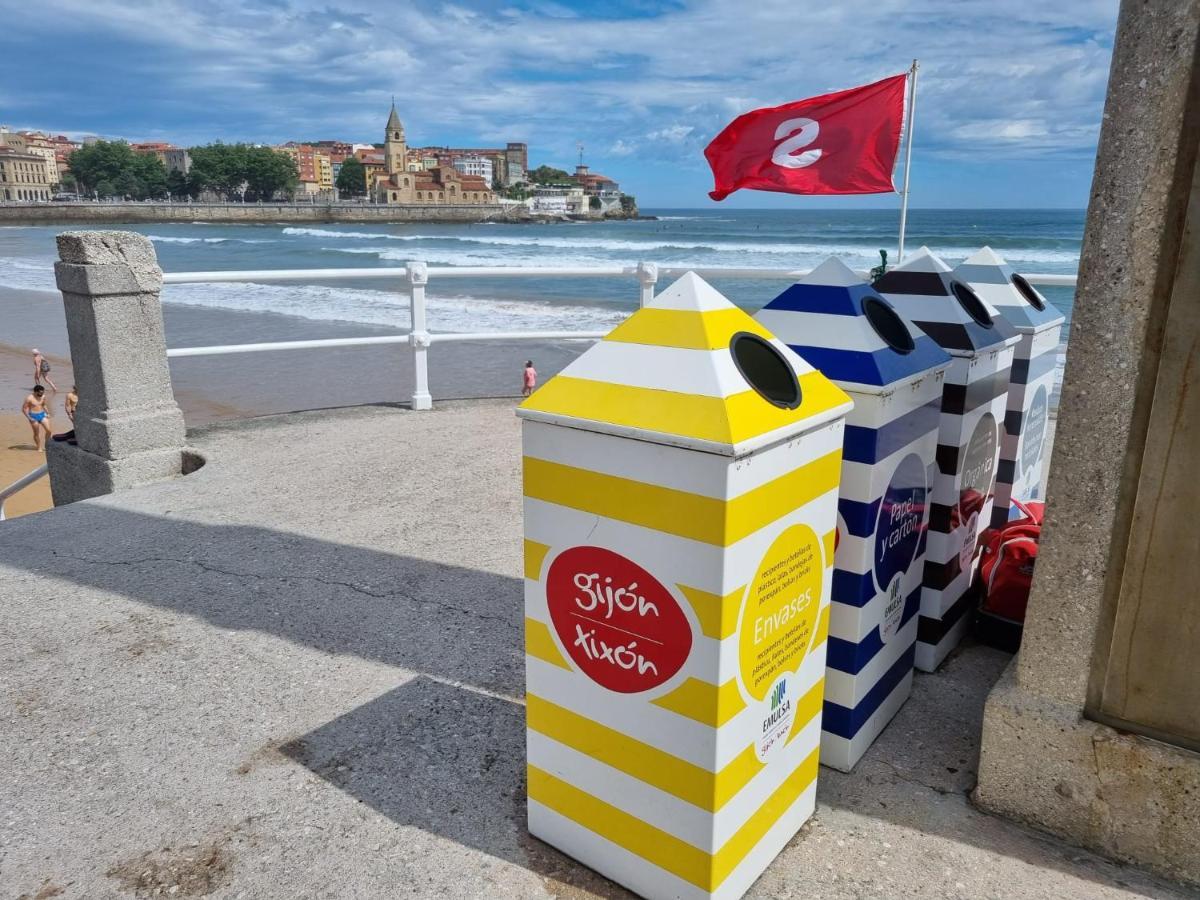 Апартаменты Bonito Piso En Gijon Centro Playa Экстерьер фото